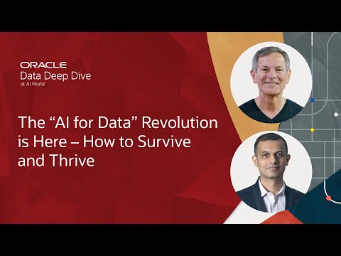 Juan Loaiza and T.K. Anand Keynote on the &quot;AI for Data&quot; Revolution: Oracle AI World 2025