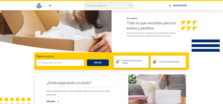 Nueva web Correos.es