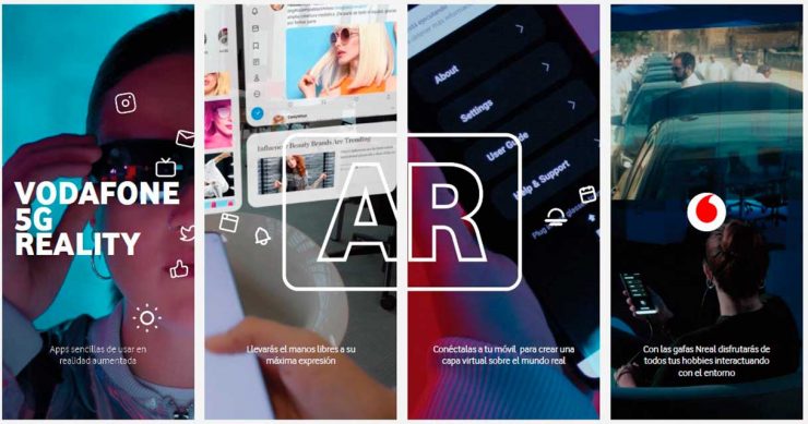Vodafone crea la primera experiencia de realidad aumentada para particulares con las gafas Nreal Light y su app, Vodafone 5G Reality AR