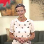 vicepresidenta y comisaria de Competencia de la Comisión Europea, Margrethe Vestager