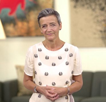 vicepresidenta y comisaria de Competencia de la Comisión Europea, Margrethe Vestager