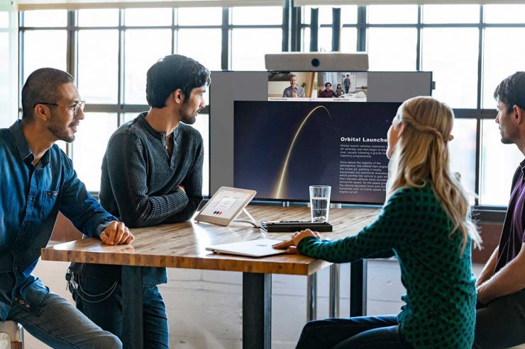 Videoconferencia debates híbridos