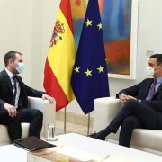 Pedro Sánchez se reúne con el vicepresidente de Meta