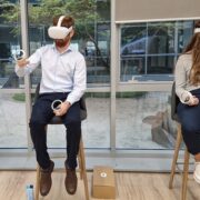 Profesionales de NTT DATA en el onboarding en el Metaverso