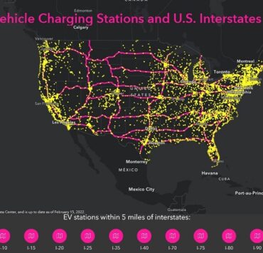 Mapa Electrolineras EEUU
