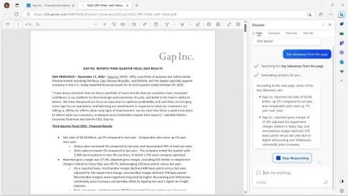 Microsoft Bing reinventa la "búsqueda" y la convierte en "consulta" inteligente 7 Creación de contenido con el nuevo Edge