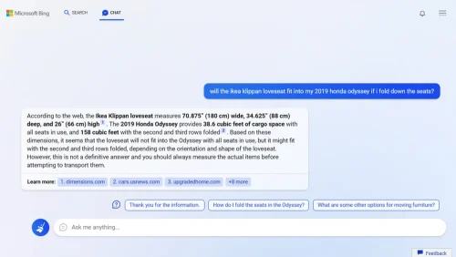 Microsoft Bing reinventa la "búsqueda" y la convierte en "consulta" inteligente 5 Nueva experiencia de chartde Bing