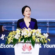 Sabrina Meng, vicepresidenta, presidenta rotatoria y directora financiera de Huawei