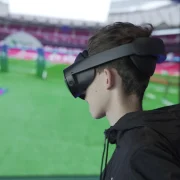 Telefónica y Atlético de Madrid desarrollan una experiencia piloto pionera de visualización de partidos con 5G y Realidad Virtual