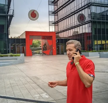 Primera llamada satélite Vodafone y AST