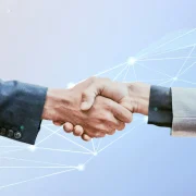 concepto negocio corporativo innovacion apreton manos asociacion