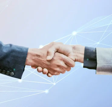 concepto negocio corporativo innovacion apreton manos asociacion