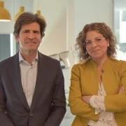 Silviano Andreu, director de Estrategia e Innovación de Minsait, y Natalia Clavero, directora global de IA de Minsait.