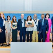 Ponentes de la sesion Acelerar la Innovacion Ecologica en la COP28 Dubai EAU