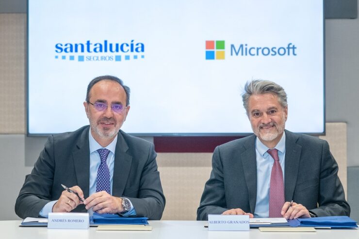 Firma Santalucia y Microsoft