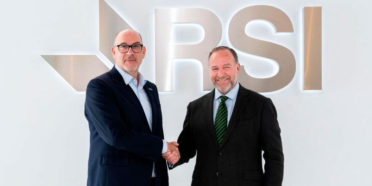 Emilio Gayo, presidente de Telefónica España, y José Luis García-Palacios, presidente de Caja Rural del Sur y de RSI