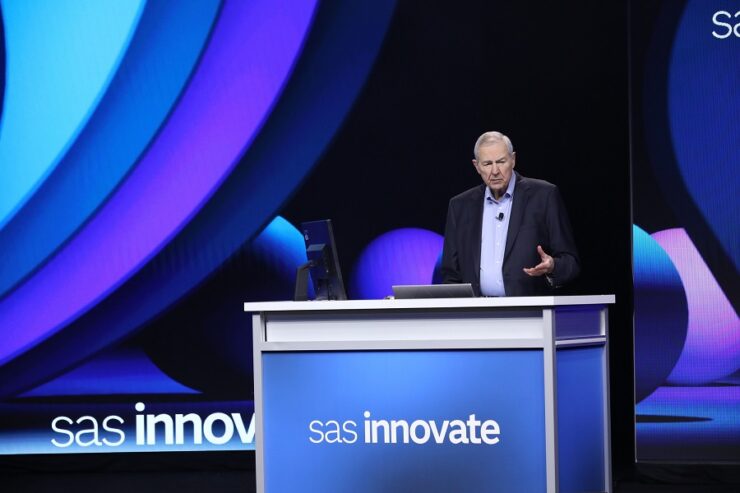 Jim Goodnight CEO de SAS durante el SAS Innovate 2024