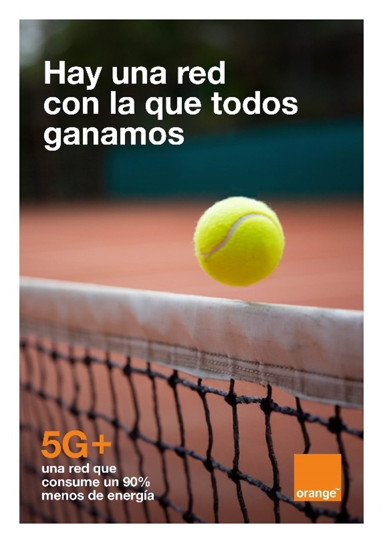 Orange invita a los visitantes del Mutua Madrid Open a vivir toda la emoción del tenis y de este popular torneo gracias a las altas prestaciones de su red 5G+