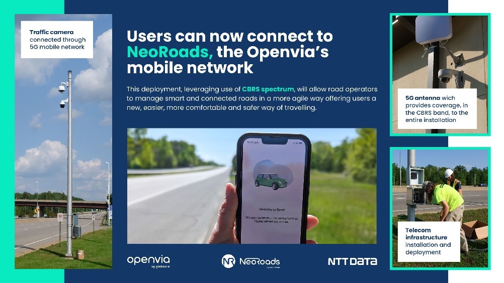 Openvia Mobility y NTT DATA despliegan el 5G Privado en las carreteras de Estados Unidos
