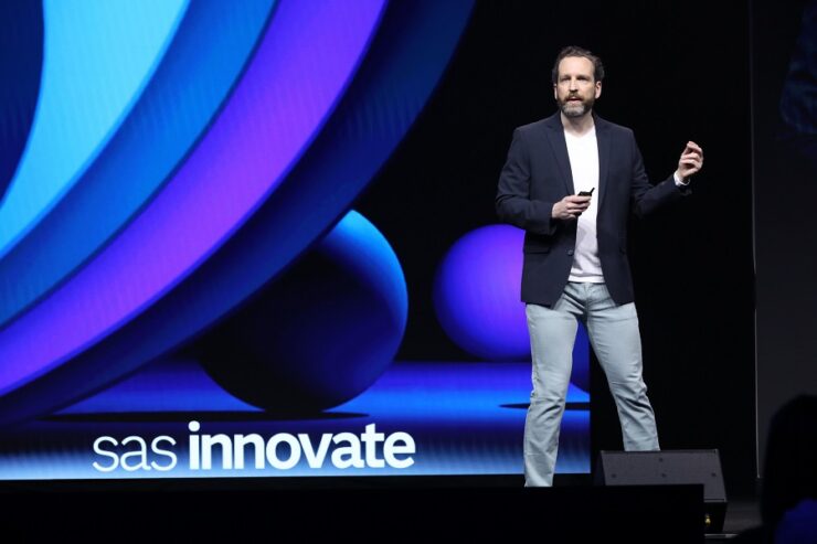 Jared Peterson durante el SAS Innovate 2024 en Las Vegas