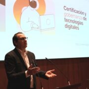 Cesar Tello director general de Adigital durante la Asamblea General celebrada ayer