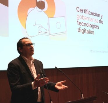 Cesar Tello director general de Adigital durante la Asamblea General celebrada ayer