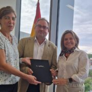 Mayte Ledo secretaria de Estado de Digitalizacion e Inteligencia Artificial Felix Barrio director general de INCIBE y Pilar Roch directora general de AMETIC