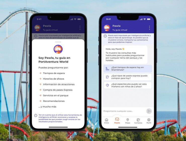 PortAventura World chatbot Pawla ES