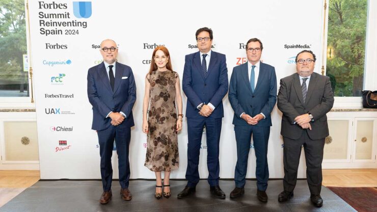 Andrés Rodriguez, Gloria Lomana, Óscar López, Antonio Garamendi e Ignacio Quintana