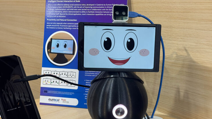 Eurecat presenta en el MWC 2025 el robot social Jana para facilitar la comunicación en entornos clínicos