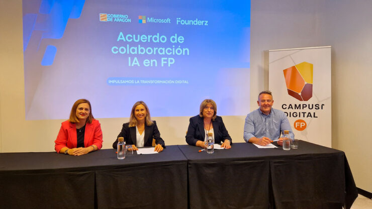 Microsoft colaborará con el Gobierno de Aragón para introducir la Inteligencia Artificial en la Formación Profesional