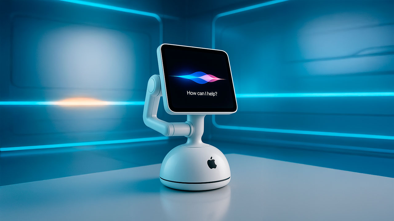 Apple prepara un robot con IA y un sistema de hogar inteligente para 2027 4 Apple Robot Hogar - Representación creada con IA generativa - La Ecuación Digital