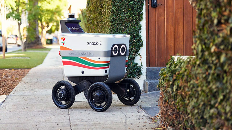 Robots de reparto adaptados al entorno urbano