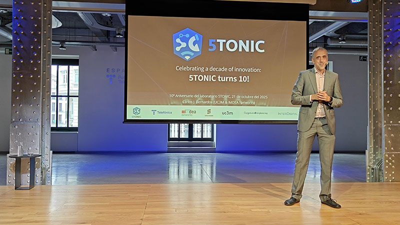 NEXTONIC recoge el testigo de 5TONIC y traza el futuro de las redes 6G 7 Carlos Bernardos, vicepresidente de 5TONIC, catedrático en la UC3M e investigador asociado en IMDEA Networks