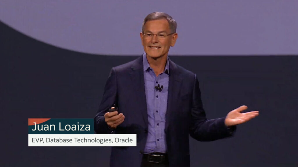 Juan Loaiza, Executive Vice President de Database Technologies