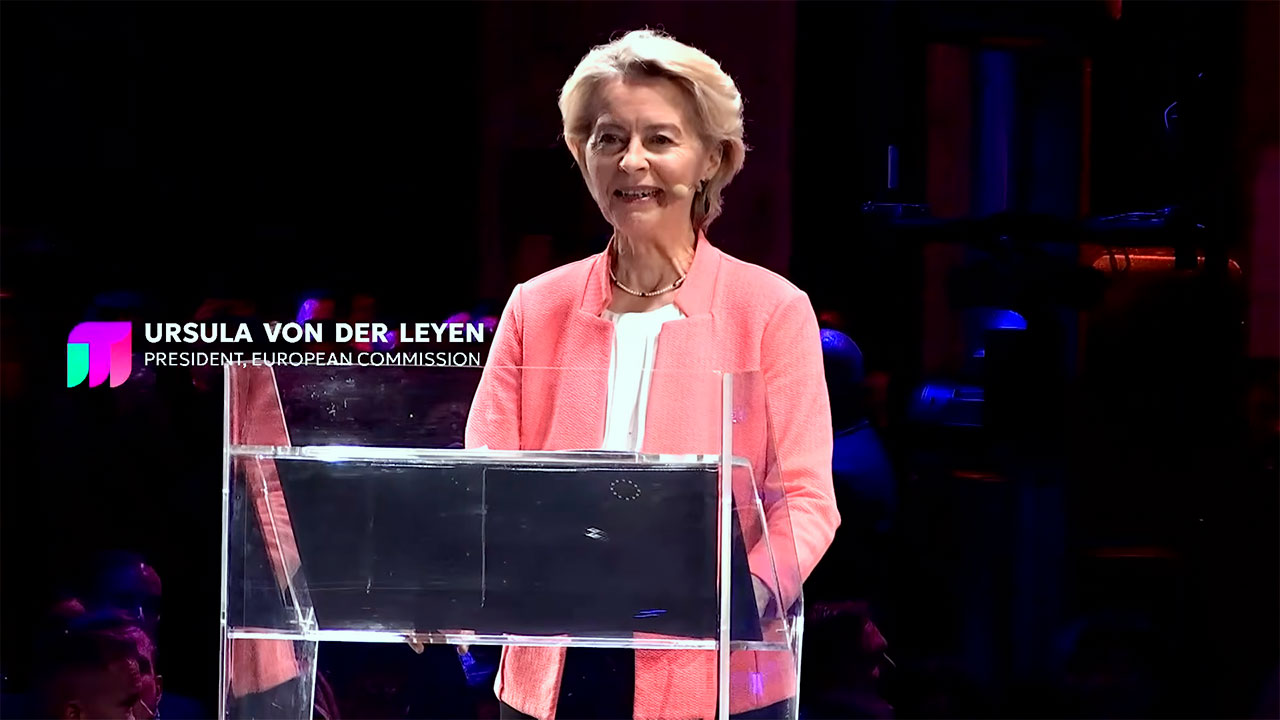 Ursula Von der Leyen en la inauguración de la Italian Tech Week