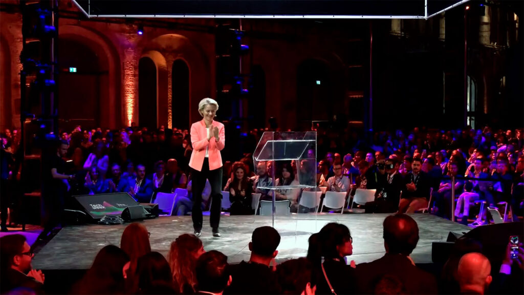 Ursula Von der Leyen en la inauguración de la Italian Tech Week