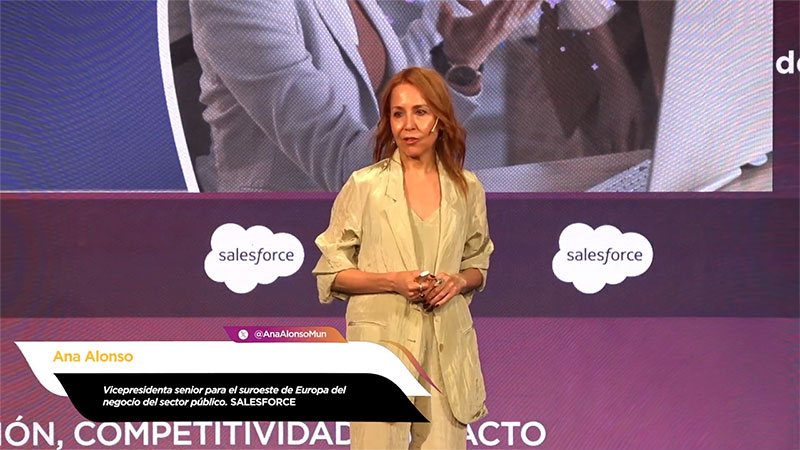 Ana Alonso (Salesforce): "El futuro del trabajo será humano, pero aumentado" 4 Ana Alonso, vicepresidenta sénior para el Suroeste de Europa del negocio de Sector Público de Salesforce