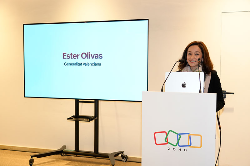 Zoho inaugura su sede central en Valencia para España 6 Ester Olivas, directora general de Emprendimiento e Internacionalización de la Generalitat Valenciana