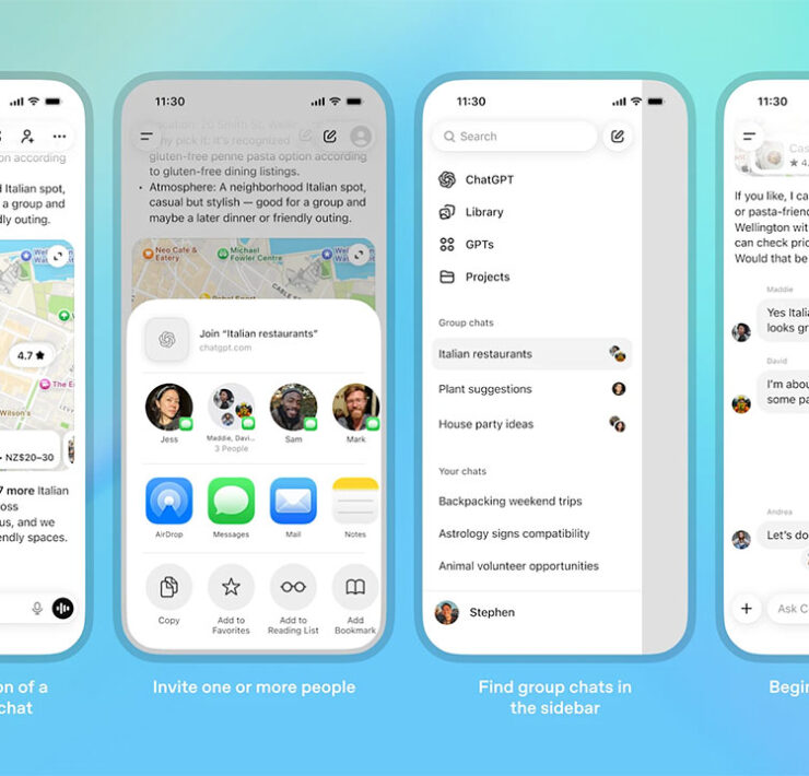 Chats de grupo en ChatGPT