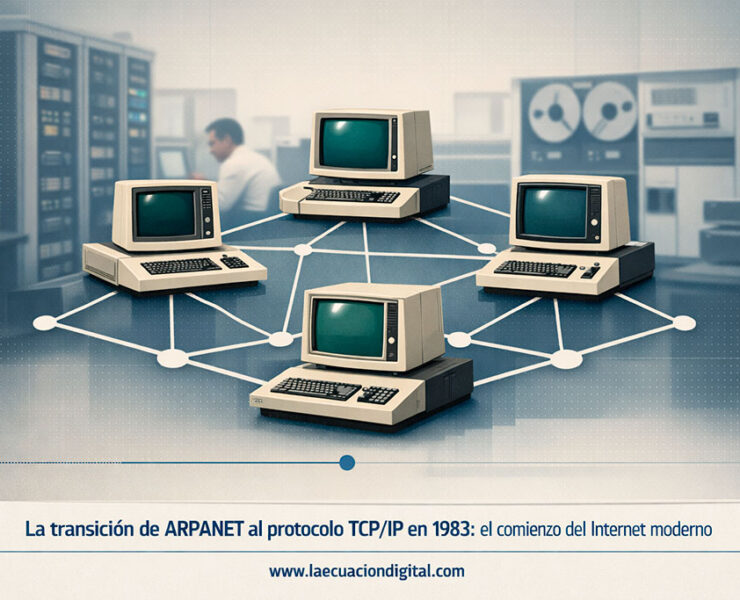 La transición de ARPANET al protocolo TCP/IP en 1983: el comienzo del Internet moderno - La Ecuación Digital - Efemérides Tecnológica