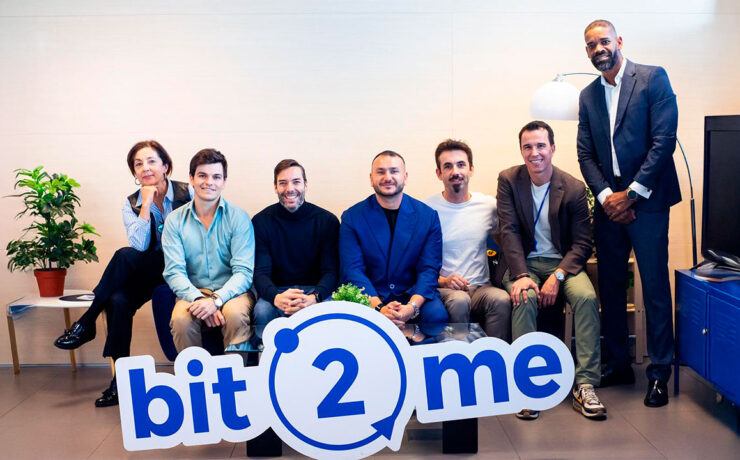 Equipo Bit2Me - Charo Ruiz (Directora de Inversión de Capital Riesgo), Javier Roca (Capital Riesgo), Pablo Lancry (Director de Innovación y Capital Riesgo), Andrei MAnuel, Leif Ferreira, David Ortega, Eder Azebedo