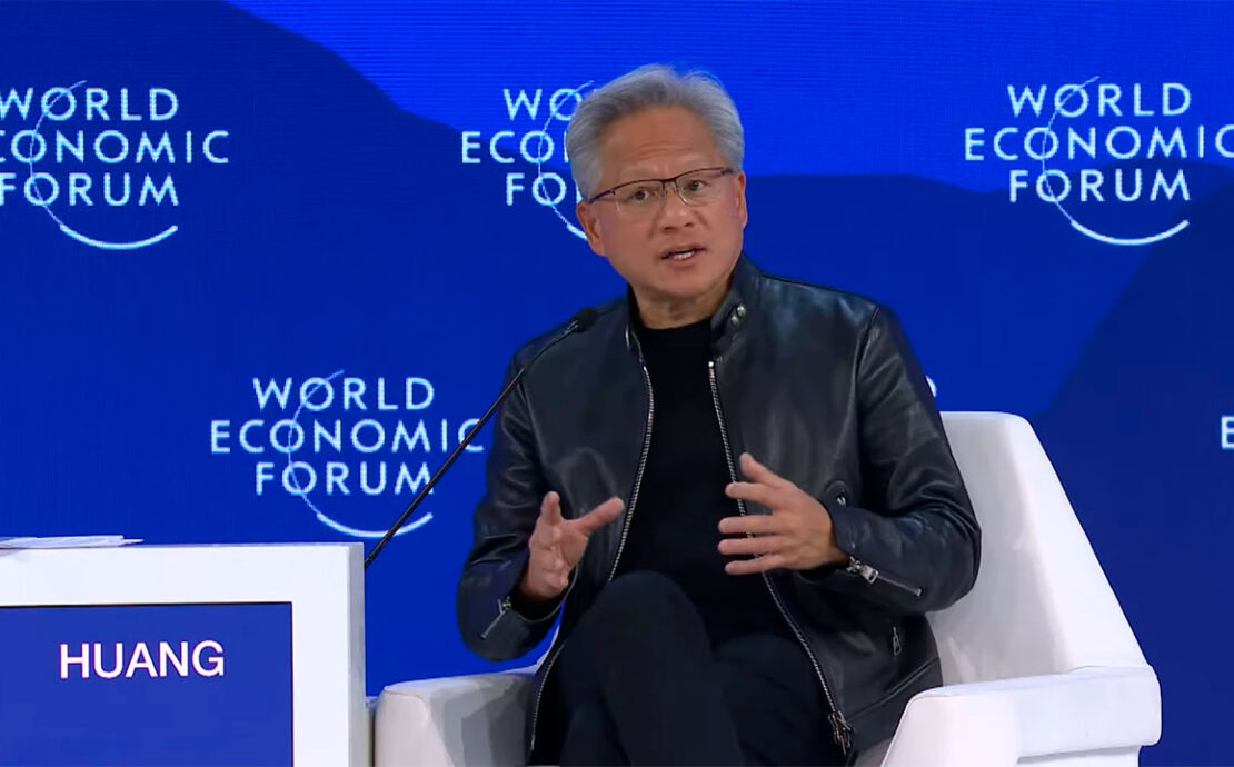 Jensen Huang defiende en Davos que la inteligencia artificial ya es infraestructura económica global