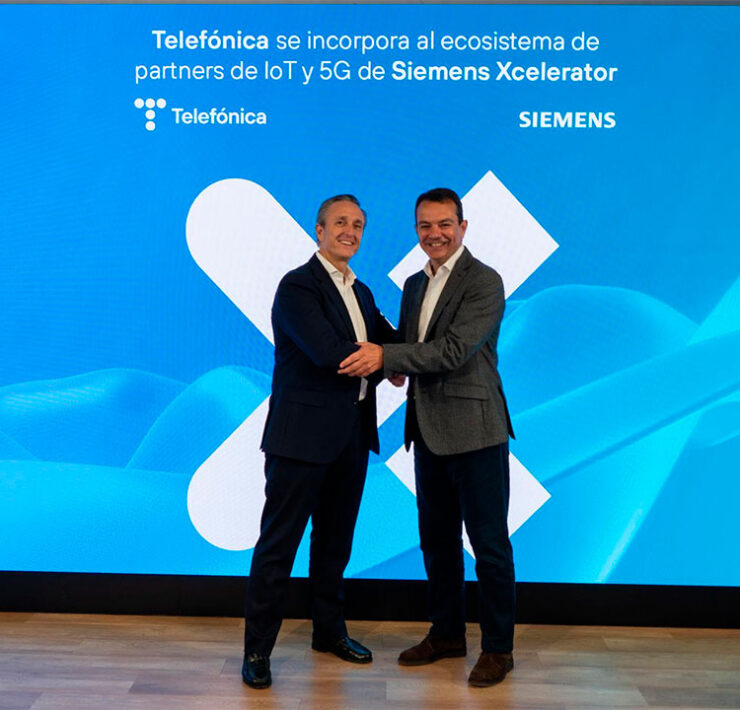 Telefónica España integra conectividad 5G e IoT en la plataforma Siemens Xcelerator para la industria