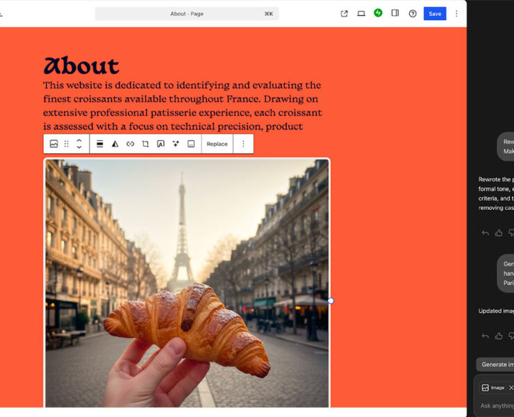 WordPress.com integra un asistente de IA en su editor