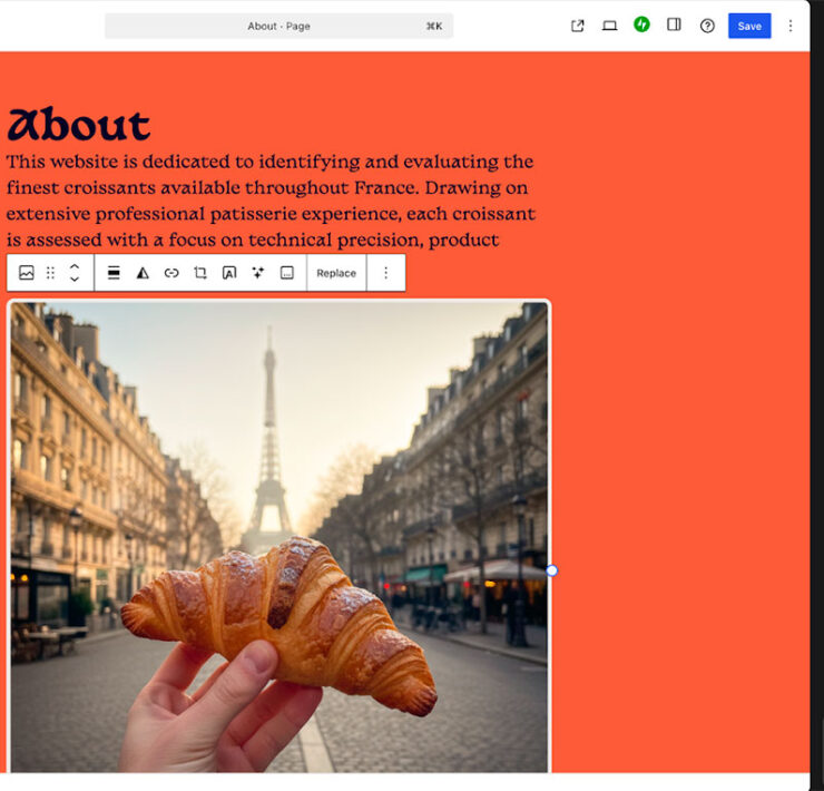 WordPress.com integra un asistente de IA en su editor