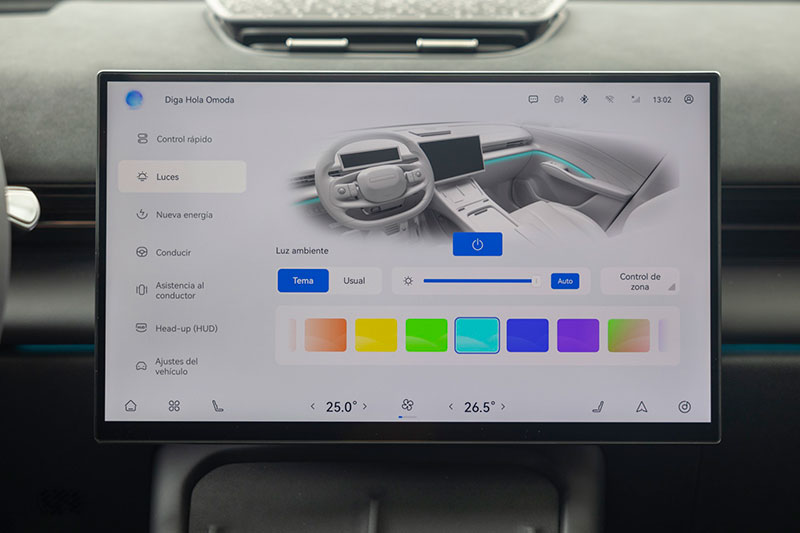 OMODA 7 SHS - Pantalla deslizante de 15,6 pulgadas con resolución 2.5K Ultra HD