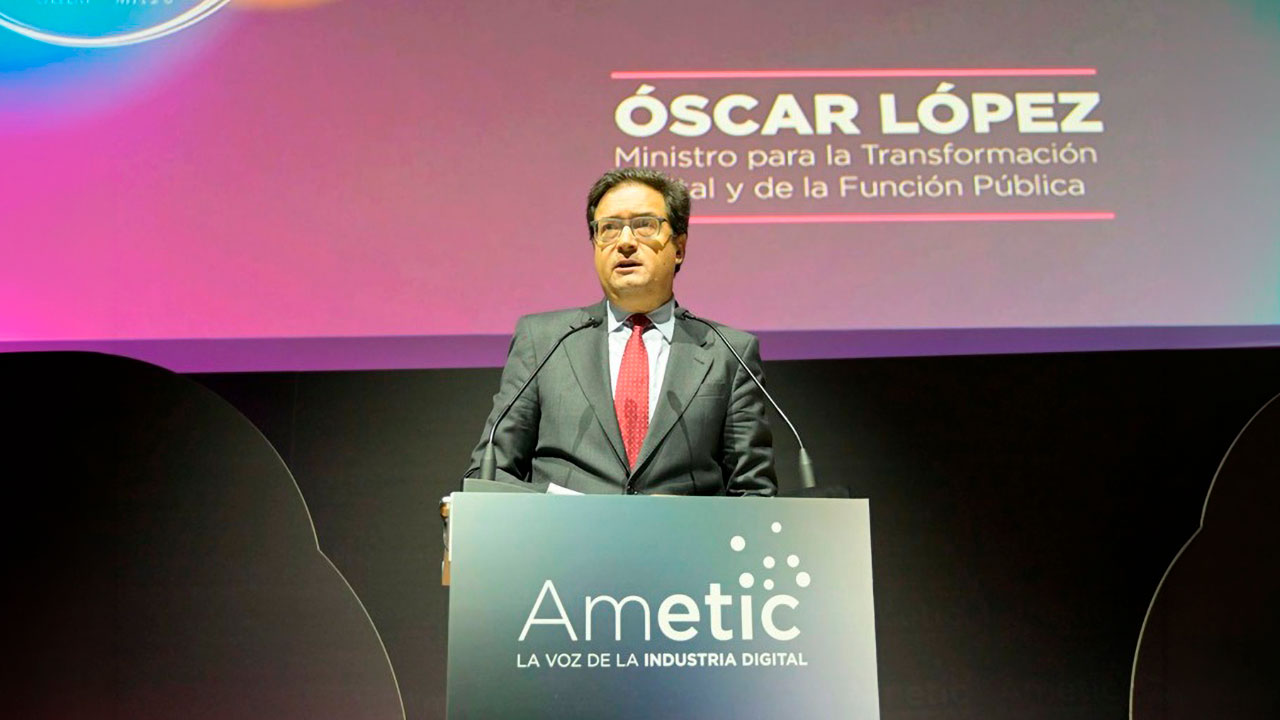 Óscar López, ministro para la Transformación Digital y de la Función Pública
