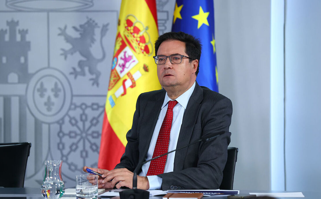 El ministro para la Transformación Digital y de la Función Públíca, Óscar López, durante la rueda de prensa posterior al Consejo de Ministros