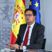 El ministro para la Transformación Digital y de la Función Públíca, Óscar López, durante la rueda de prensa posterior al Consejo de Ministros